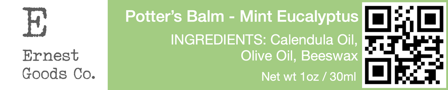 Mint Eucalyptus Potter’s Balm