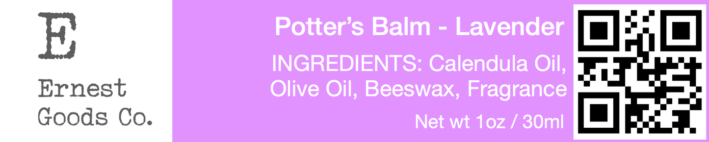 Lavender Potter’s Balm