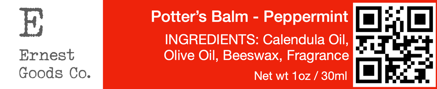 Peppermint Potter’s Balm
