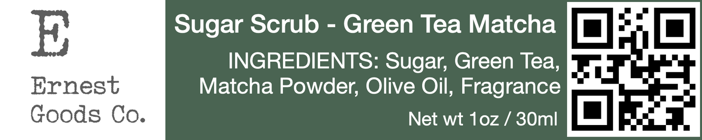 Green Tea Sugar Scrub