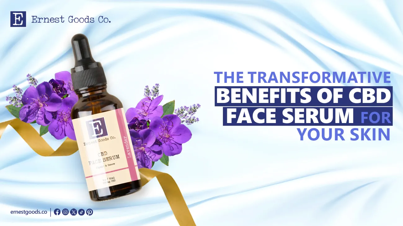 Benefits of CBD face toner text on a image