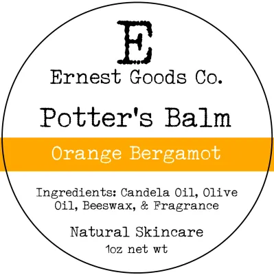 Orange Bergamot Potter’s Balm